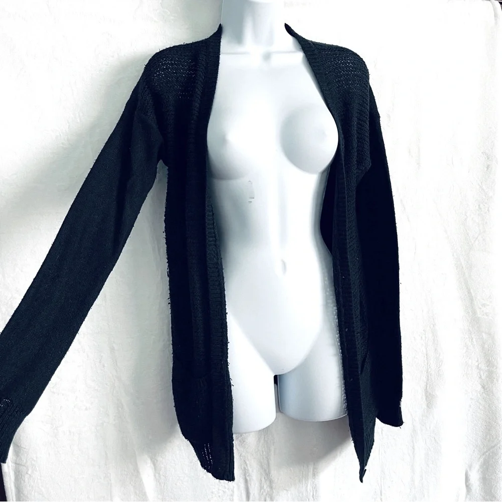 Gilly Hicks • Women's Black Button Front Sweater